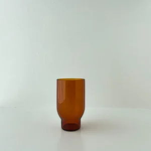 Water Glass, Tall, Amber