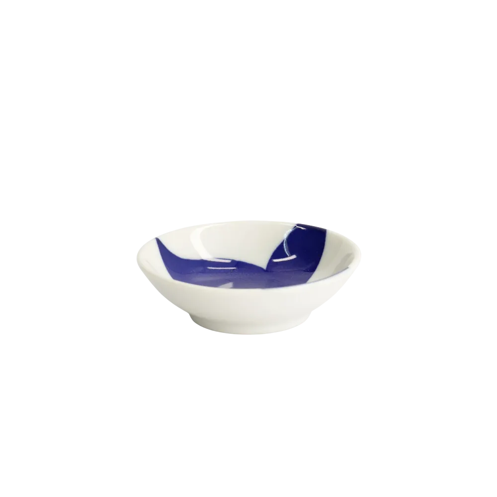 Whale Kawaii Sauce skål, blå/hvid - Ø9 cm.