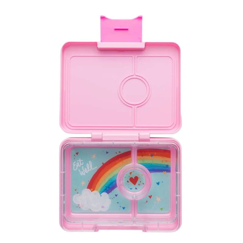 Yumbox Madkasse - Minisnack - 3 rum - Power Pink/Rainbow