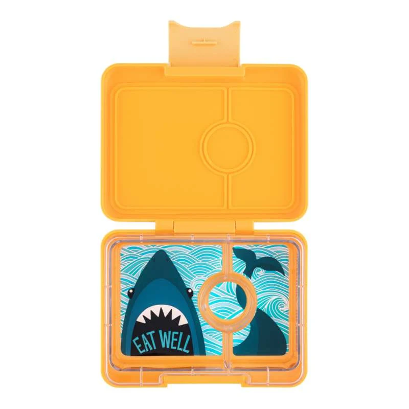 Yumbox Madkasse - Minisnack - 3 rum - Yoyo Yellow/Shark