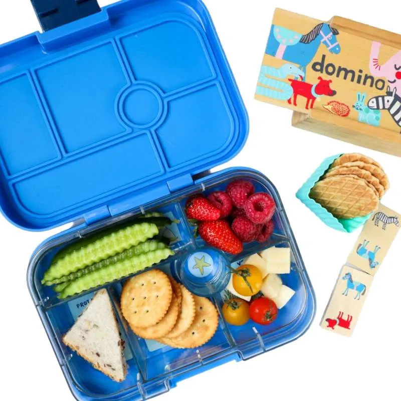 Yumbox Madkasse - Original - 6 rum - Surf Blue/Rocket