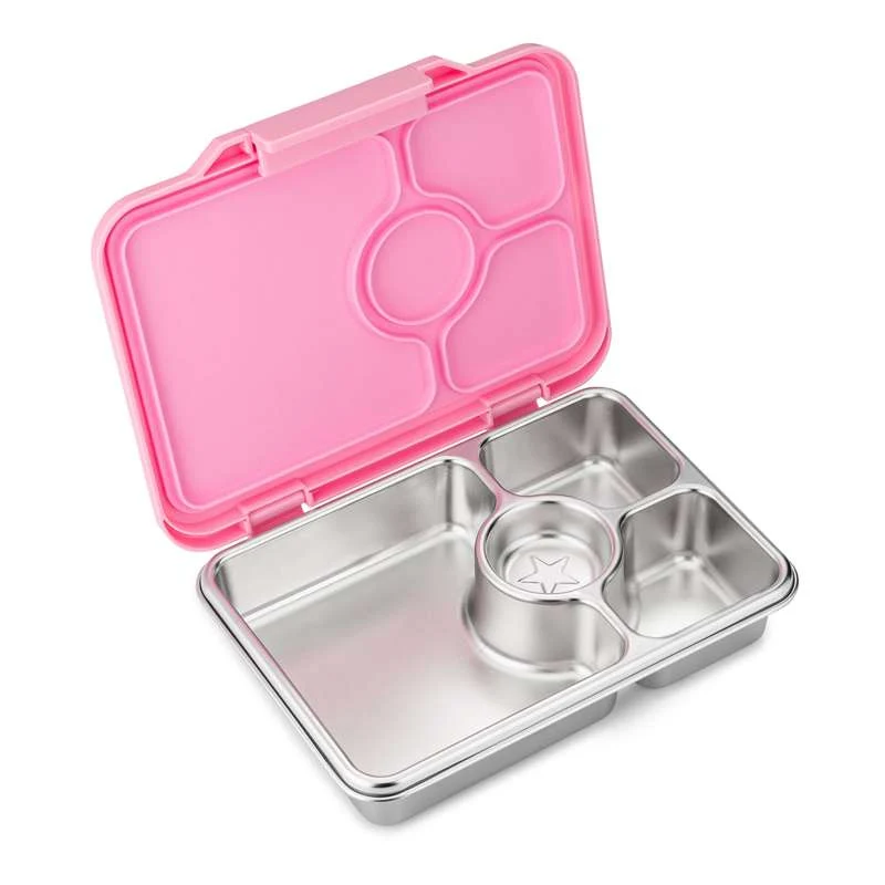 Yumbox Madkasse - Presto Stainless Steel - 4 rum - Versaille Rose