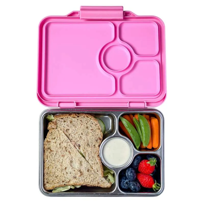 Yumbox Madkasse - Presto Stainless Steel - 4 rum - Versaille Rose