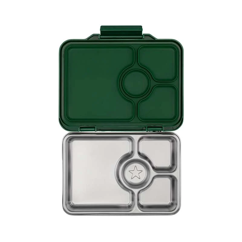 Yumbox Madkasse - Presto Stainless Steel - 4 rum - Dublin Green
