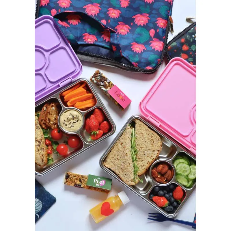 Yumbox Madkasse - Presto Stainless Steel - 4 rum - Dublin Green