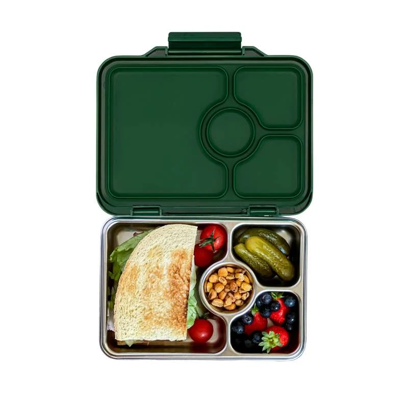 Yumbox Madkasse - Presto Stainless Steel - 4 rum - Dublin Green