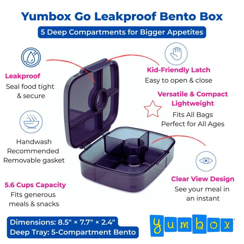 Yumbox Madkasse - Go - 5 rum - Berlin Grey