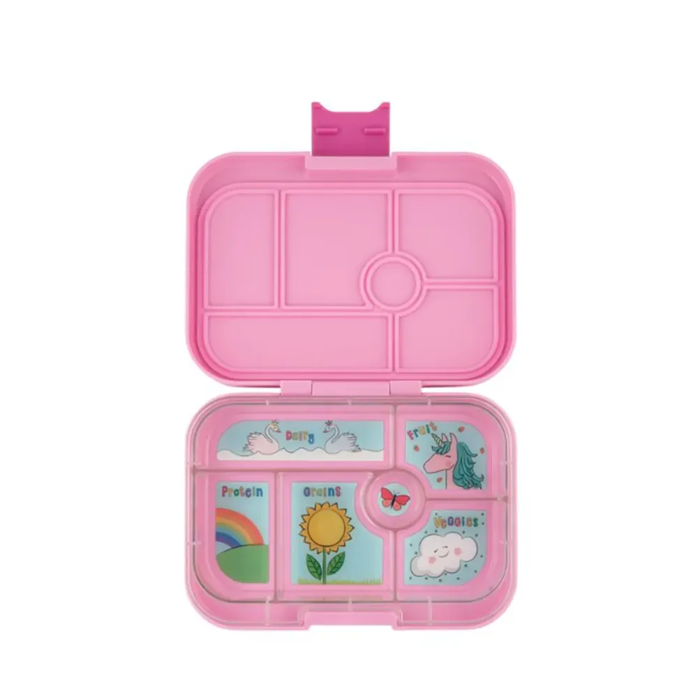 Yumbox madkasse m. 6 rum, Original - Enhjørning - pink