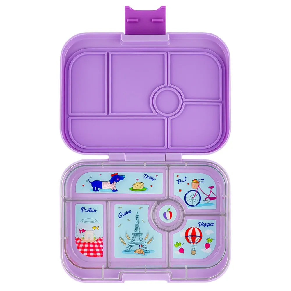 Yumbox madkasse m. 6 rum, Original - Lulu Purple / Paris tray