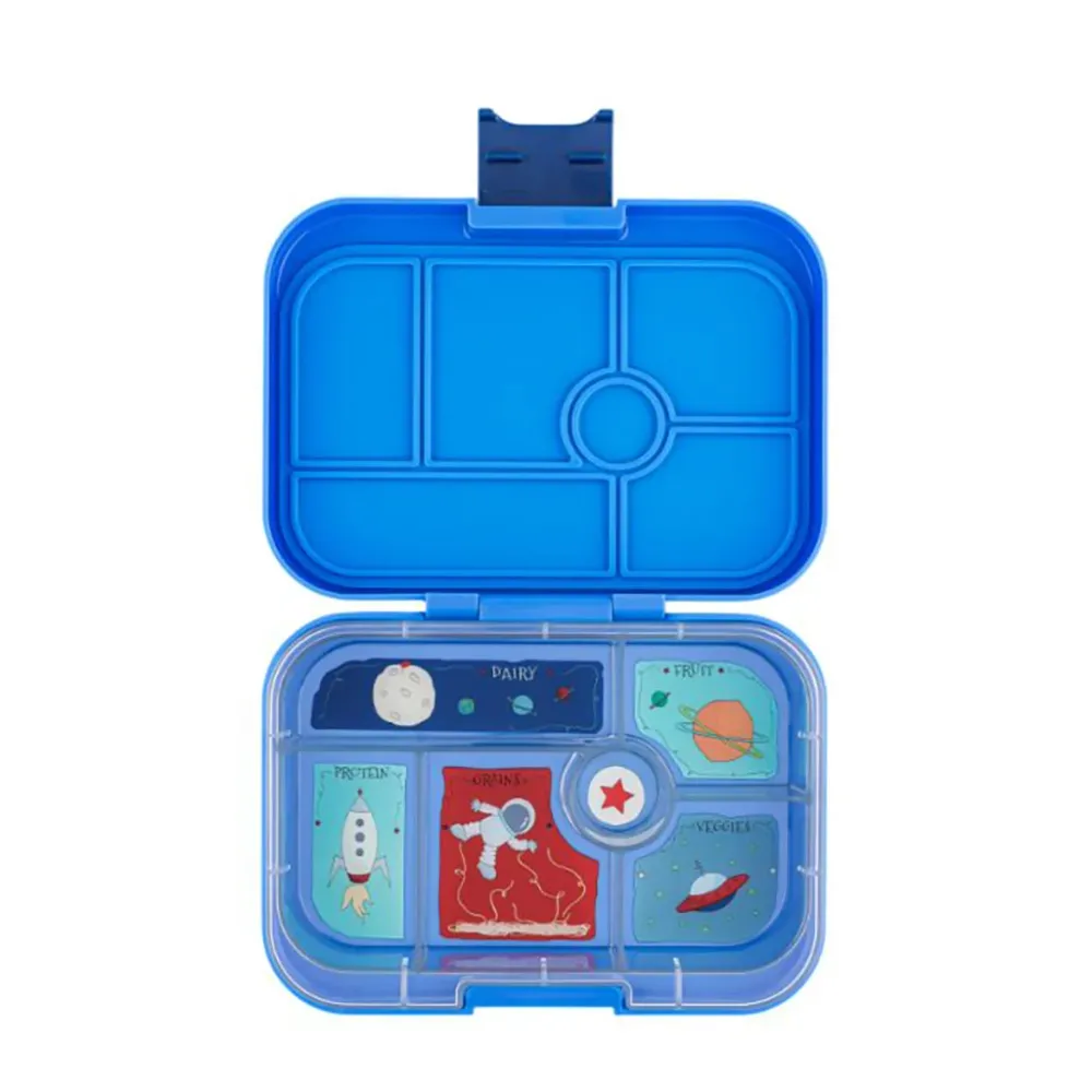 Yumbox madkasse m. 6 rum, Original - Raket - Surf blue