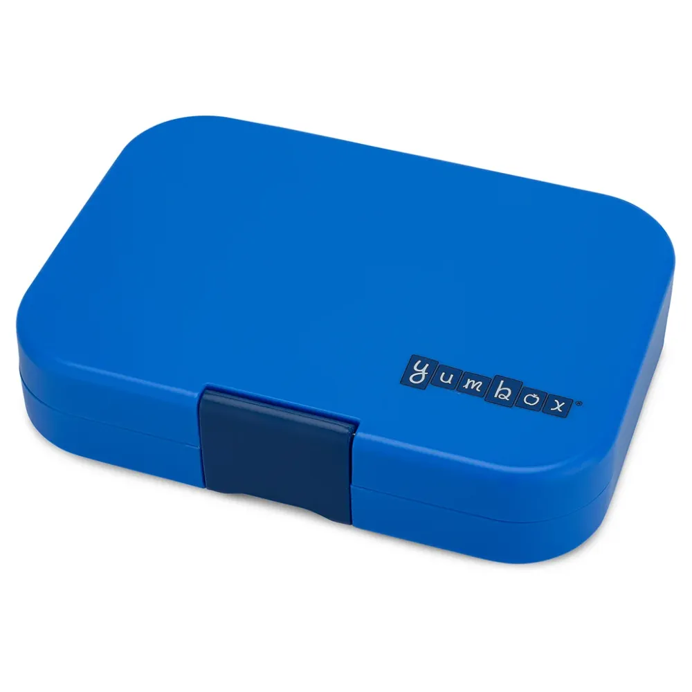 Yumbox madkasse m. 6 rum, Original - Surf Blue / Race Cars tray