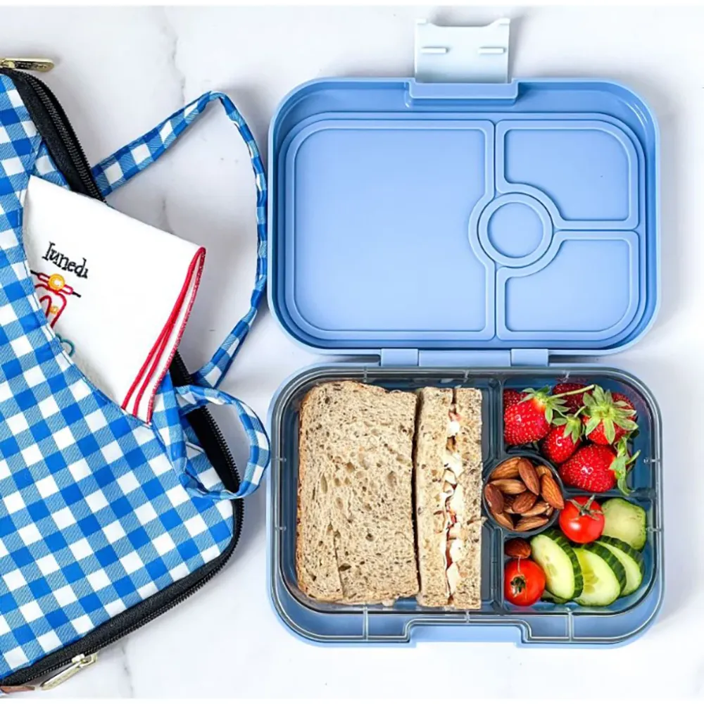 Yumbox madkasse m. 4 rum, Panino - Haj - Surf blue