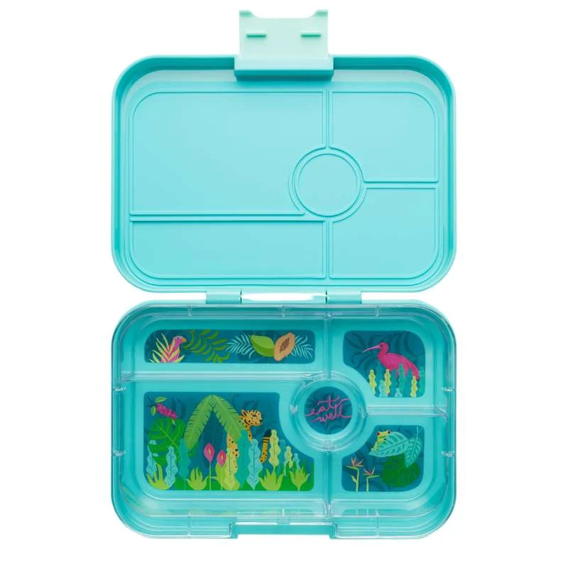 Yumbox Madkasse - Tapas XL - 5 rum - Antibes Blue/Jungle Pastel
