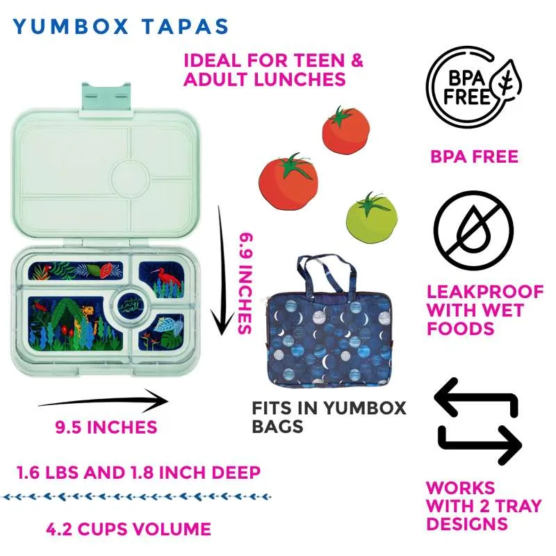 Yumbox Madkasse - Tapas XL - 5 rum - Pistachio Green/Jungle