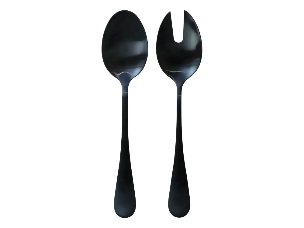Chic Antique - Nordique Salatbestik, Sæt af 2, L24 cm, Sort