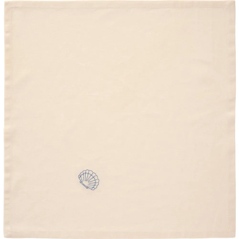 Ib Laursen - Stofserviet Atlantis m/musling butter cream