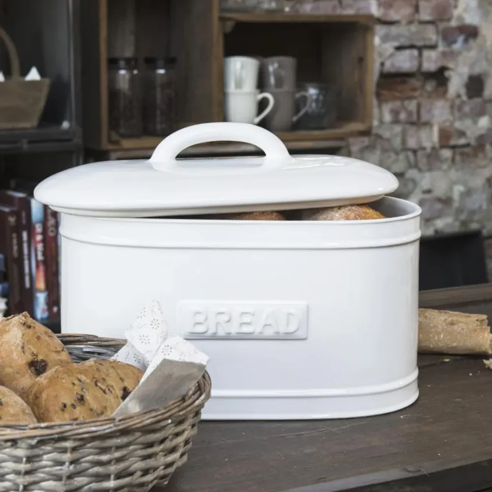 Ib Laursen - Brødboks "Bread" Keramik Hvid