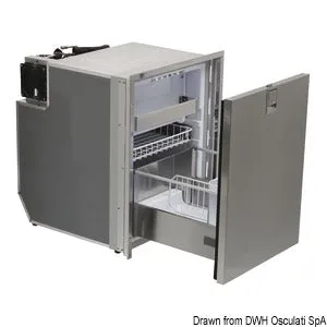 Indel - Isotherm køleskab DR85 rustfrit stål 12/24 V