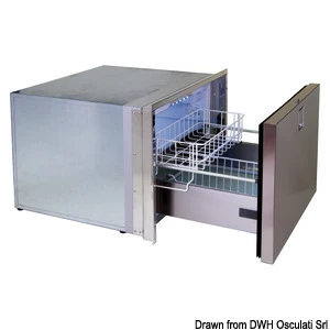 Isotherm køleskab DR70 rustfrit stål CT Indel - Isotherm