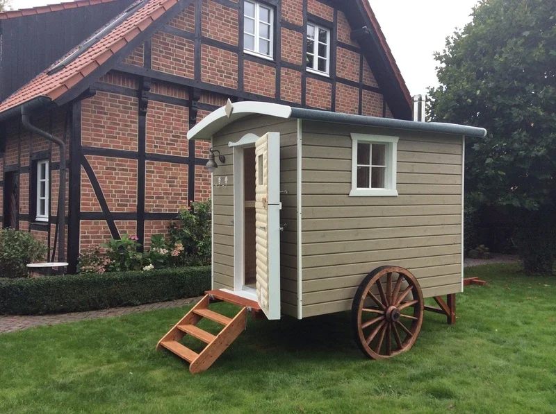 Saunavogn "med brændefyring" - original saunahygge i mobil form