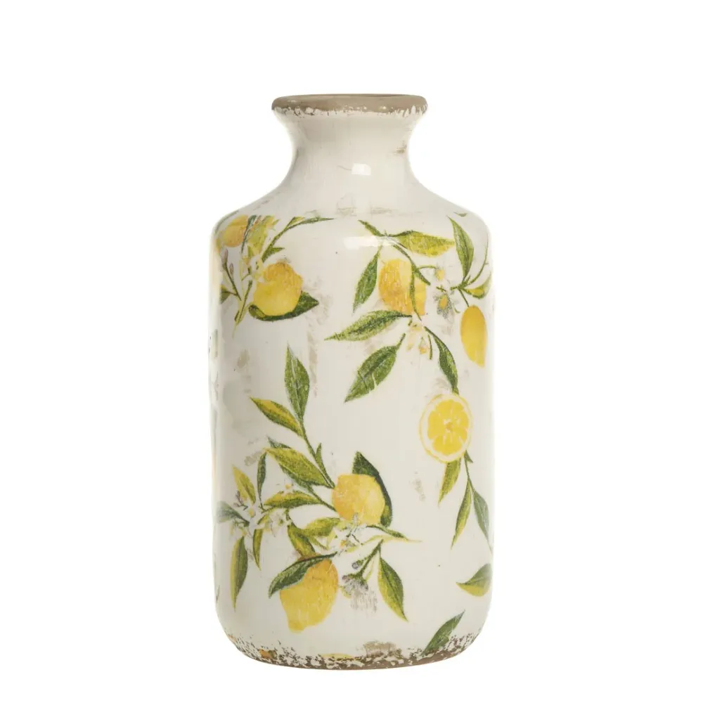 Chic Antique - Limone Flaske med Citronmotiv 17x10 cm