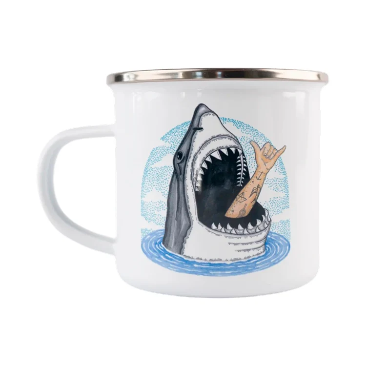 Shark Shaka Emaljekrus | Kop | Jern
