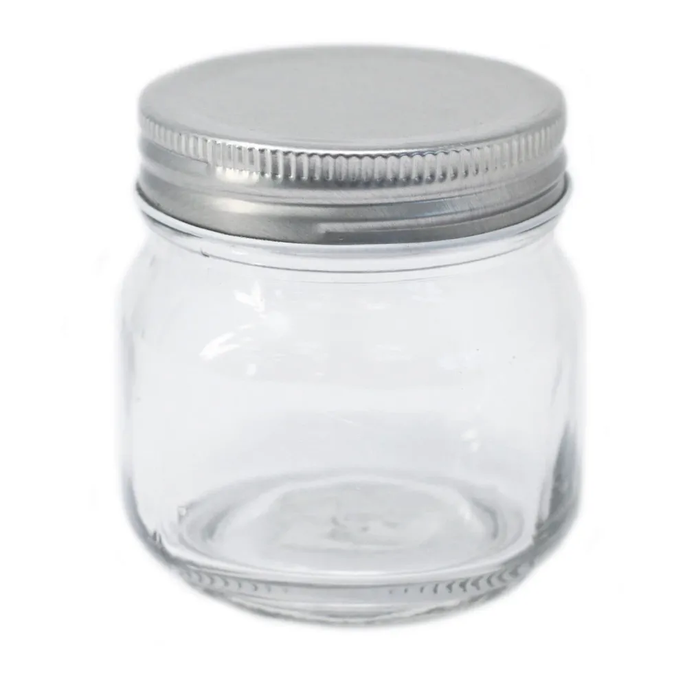Firkantet glasbeholder med drejelåg, 170ml