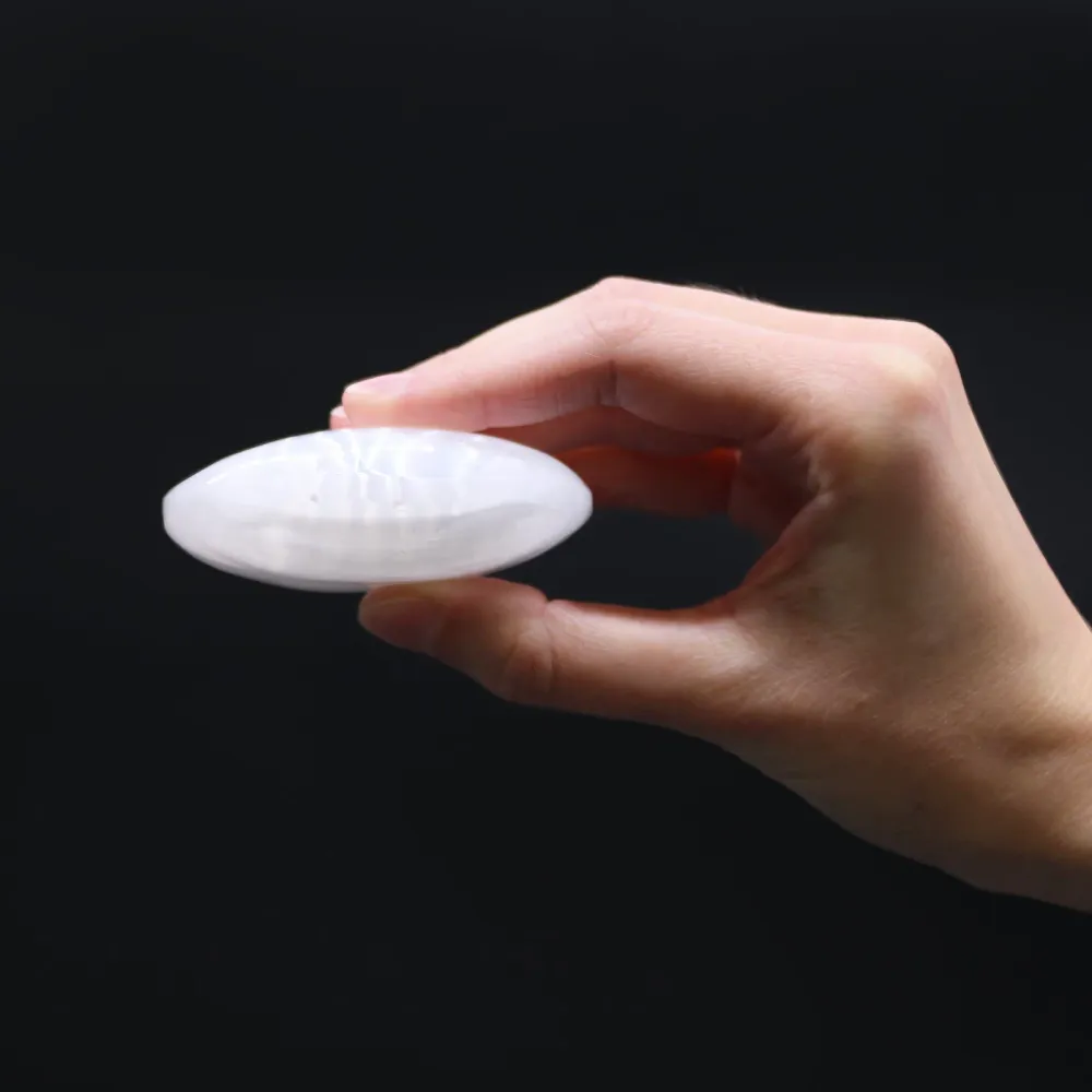 Selenit Krystal Håndsten 6.5 cm Marokko