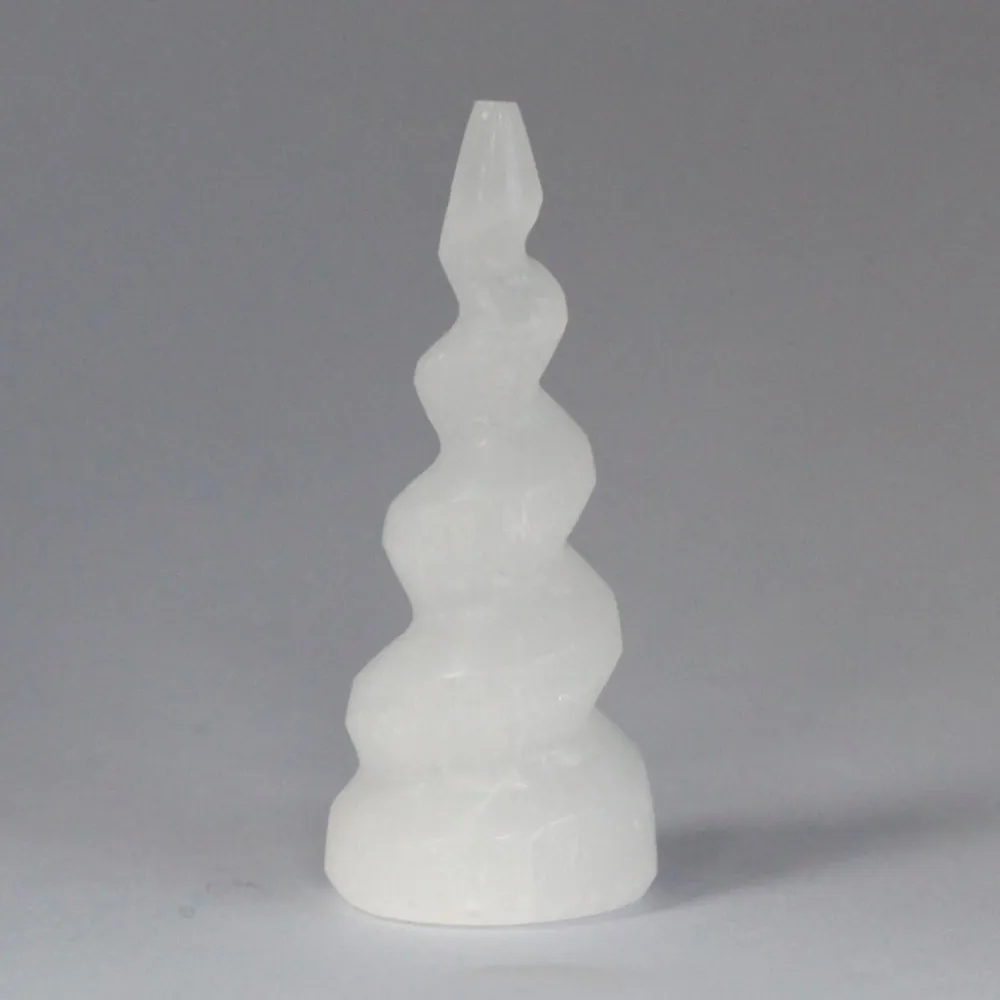 Selenittårn Spiral Enhjørningehorn 10 cm