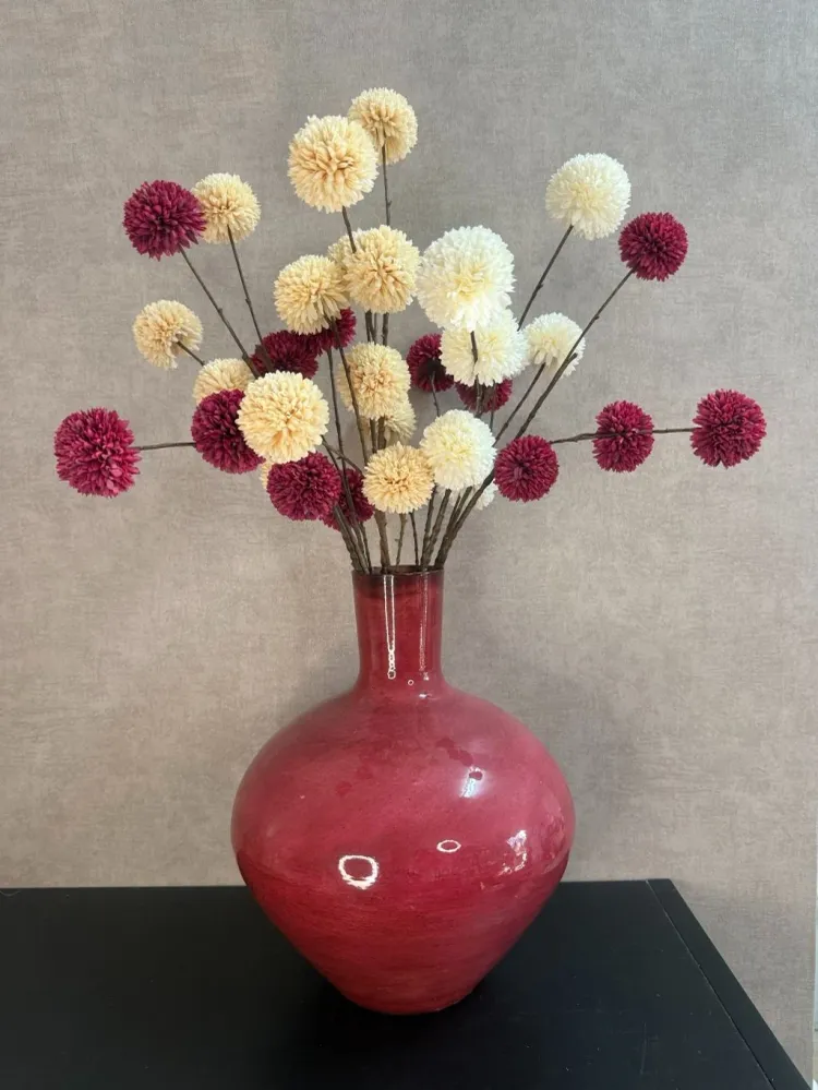Kunstig buket Pompom