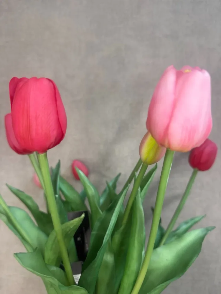 Kunstig Tulip Pink buket