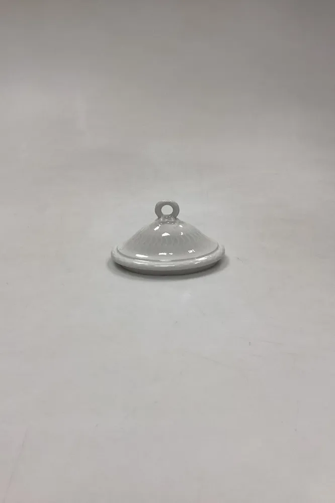 Royal Copenhagen Hvid Vifte Låg til Sukkerskål No. 11561