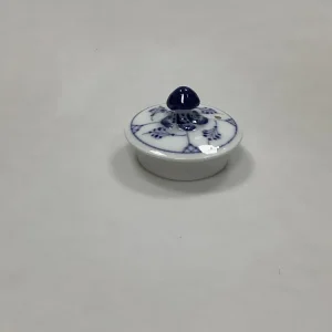 Royal Copenhagen Musselmalet Riflet Låg til Lille Thekande No. 258