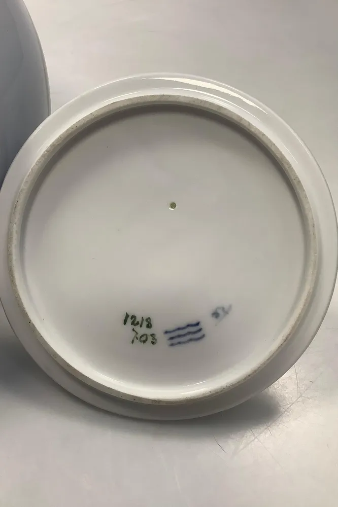 Royal Copenhagen Art Nouveau Vase med Låg af mus med nød No 1218/703