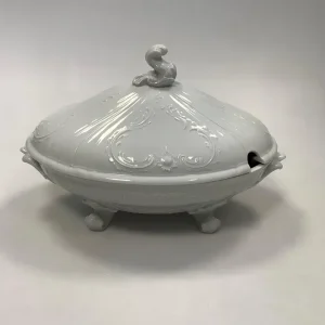 Royal Copenhagen Juliane Marie, hvid Oval Lågskål