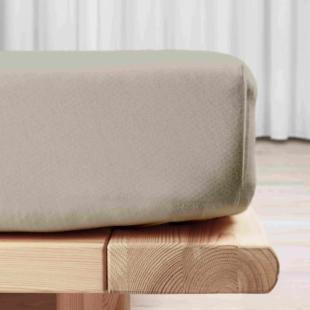 Økologisk Boxlagen Jersey Sand 90x200x35