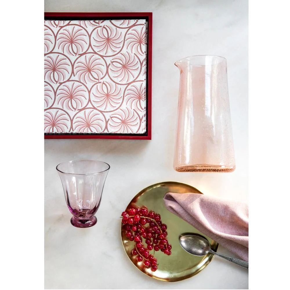Bungalow Lacquer Rectangular Tray Old Rose 20x40x5cm