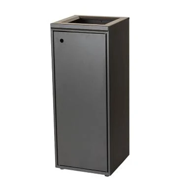Affaldsstativ Tina Trolleys 100ltr m åbent låg Ebony til kildesortering,stk