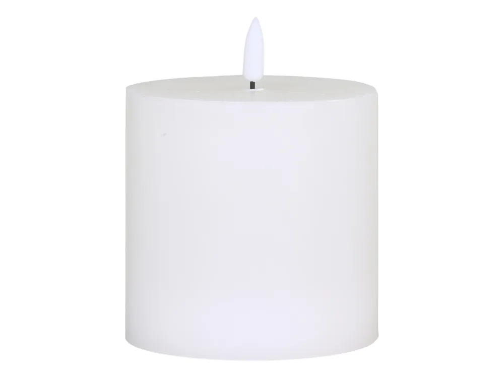 Chic Antique - Bloklys LED H10/Ø10 cm hvid