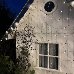 Led Lysnet med 480 lys - Godkendt til inde og ude med Timer