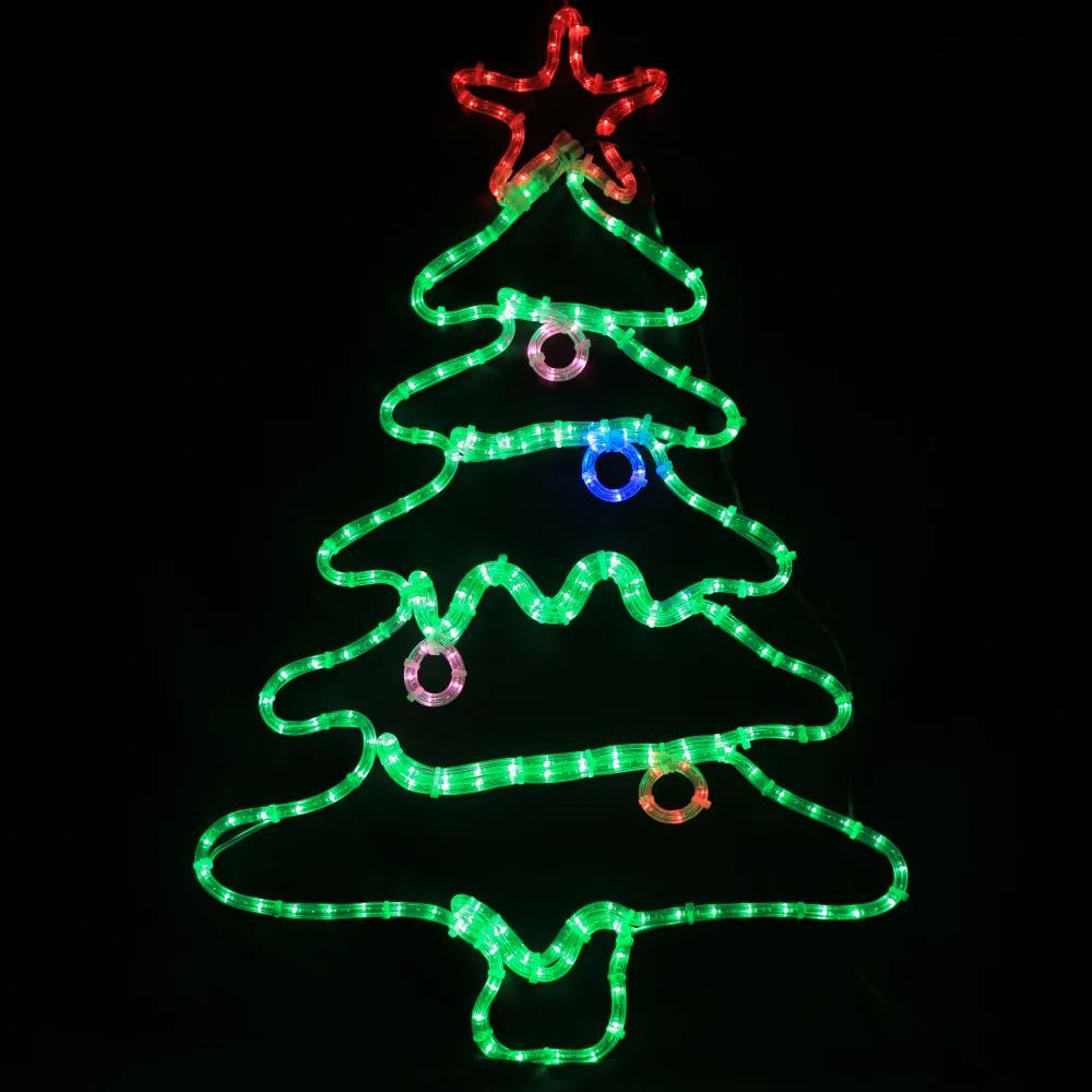 Julelys - LED juletræ - 57x90cm
