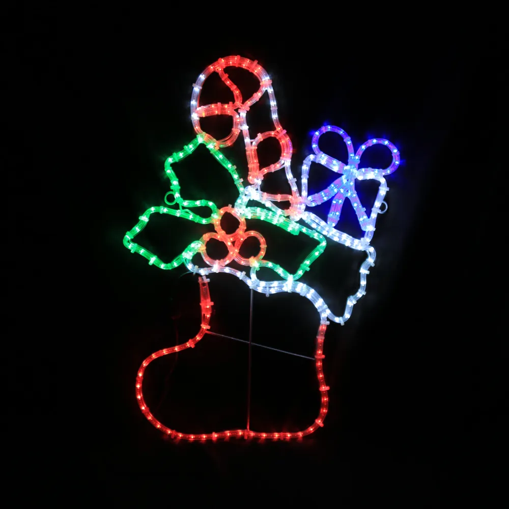 Julestrømpe LED Motiv 57x85 cm
