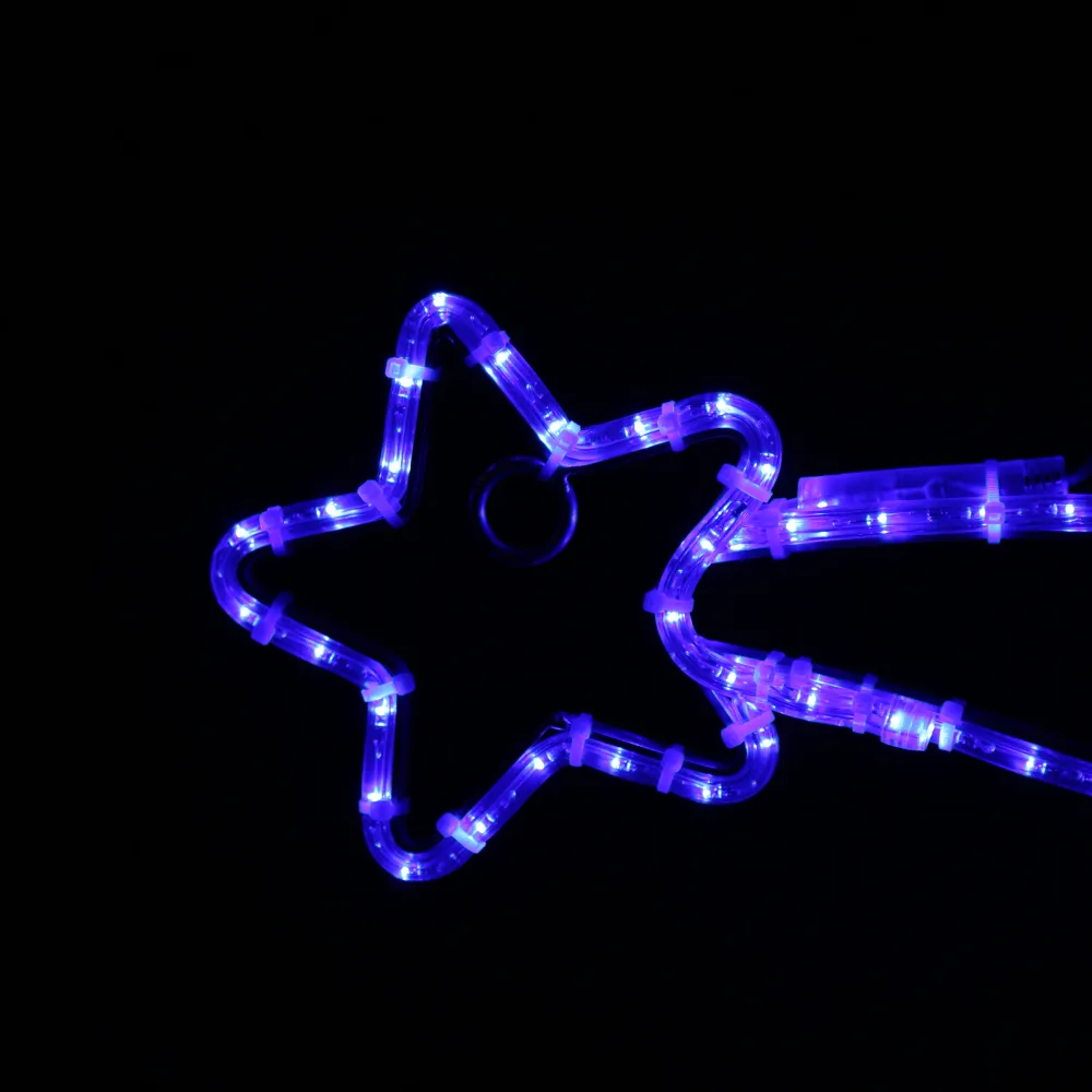 Shooting Star Julelys LED - 68x21 cm - Blå