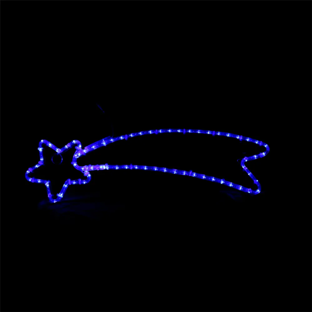 Shooting Star Julelys LED - 68x21 cm - Blå