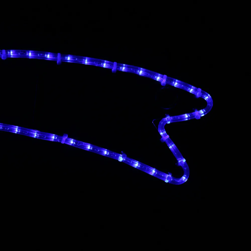 Shooting Star Julelys LED - 68x21 cm - Blå