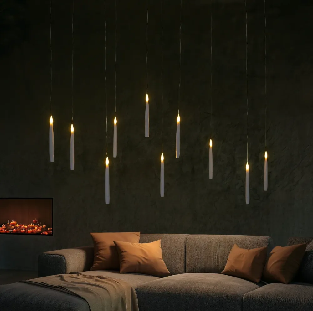 Svævende LED lys - 10 pak