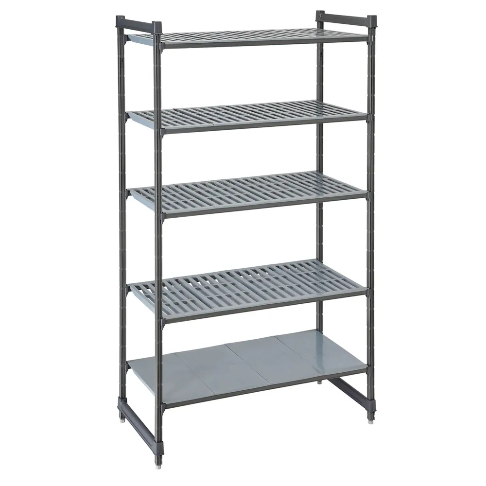 CAMBRO | Camshelving® - Basics Plus - Basisreol - 1070 mm - med 4 slidser og 1 lukket hylde