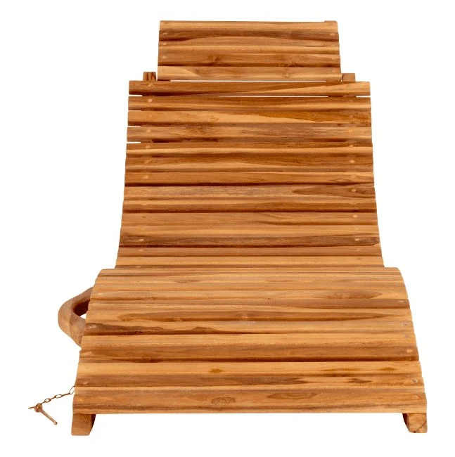 Teak Liggestol - kan foldes sammen