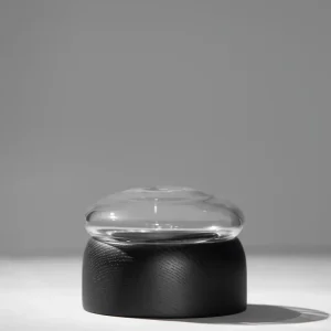 Boletus Black/Clear Glass, w. 12 cm ChiCura Living, Art & Frames