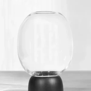 Morchella Vase Black/Clear Glass, h. 27 cm ChiCura Living, Art & Frames